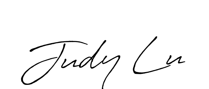if you are searching for the best signature style for your name Judy Lu. so please give up your signature search. here we have designed multiple signature styles  using Antro_Vectra_Bolder. Judy Lu signature style 7 images and pictures png