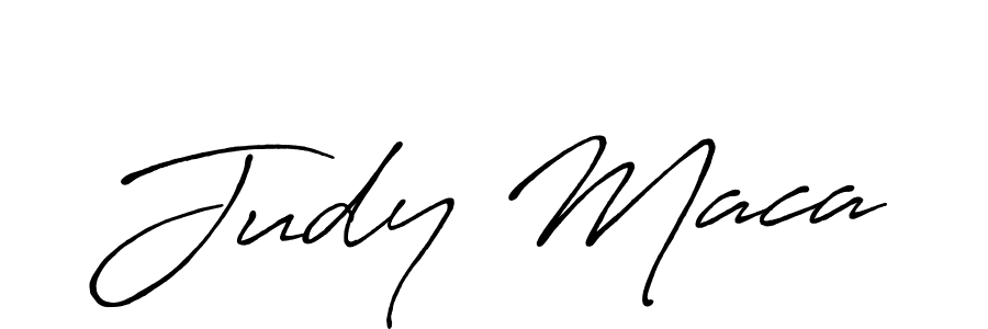 Create a beautiful signature design for name Judy Maca. With this signature (Antro_Vectra_Bolder) fonts, you can make a handwritten signature for free. Judy Maca signature style 7 images and pictures png