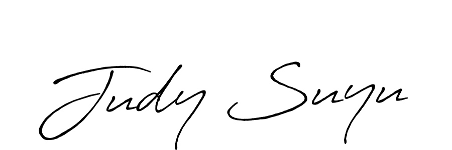 You should practise on your own different ways (Antro_Vectra_Bolder) to write your name (Judy Suyu) in signature. don't let someone else do it for you. Judy Suyu signature style 7 images and pictures png