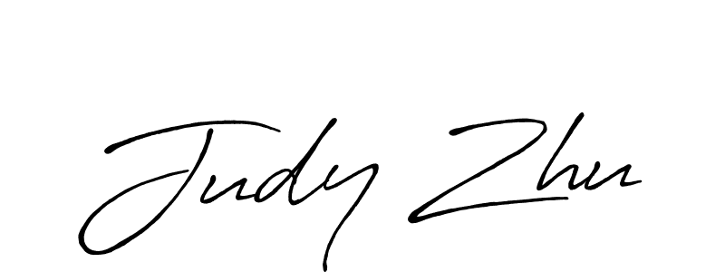 Also we have Judy Zhu name is the best signature style. Create professional handwritten signature collection using Antro_Vectra_Bolder autograph style. Judy Zhu signature style 7 images and pictures png