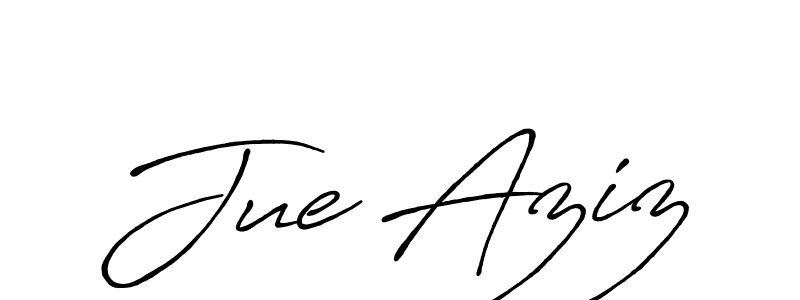 How to make Jue Aziz signature? Antro_Vectra_Bolder is a professional autograph style. Create handwritten signature for Jue Aziz name. Jue Aziz signature style 7 images and pictures png