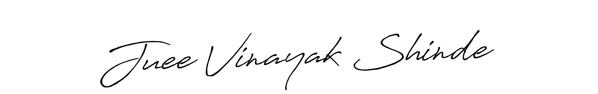 How to Draw Juee Vinayak Shinde signature style? Antro_Vectra_Bolder is a latest design signature styles for name Juee Vinayak Shinde. Juee Vinayak Shinde signature style 7 images and pictures png