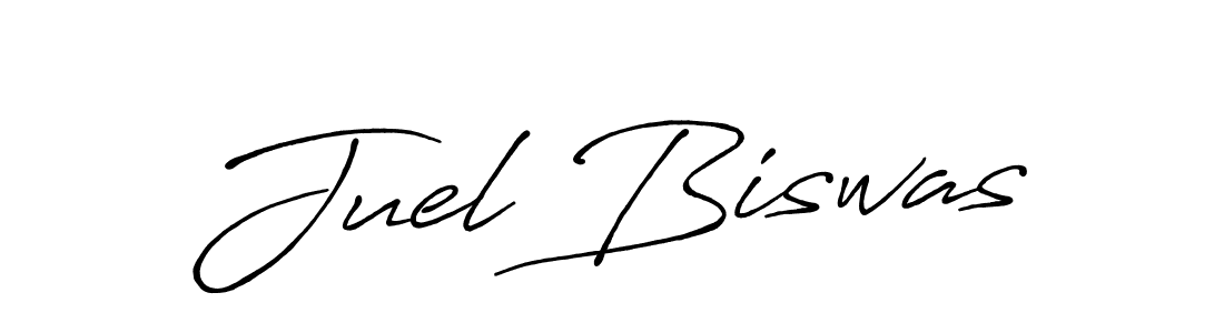 Design your own signature with our free online signature maker. With this signature software, you can create a handwritten (Antro_Vectra_Bolder) signature for name Juel Biswas. Juel Biswas signature style 7 images and pictures png