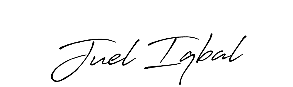 This is the best signature style for the Juel Iqbal name. Also you like these signature font (Antro_Vectra_Bolder). Mix name signature. Juel Iqbal signature style 7 images and pictures png