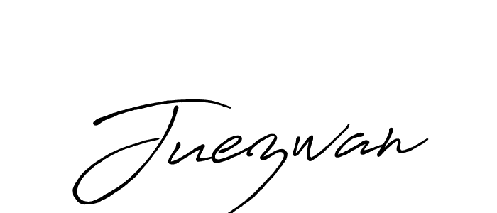 Design your own signature with our free online signature maker. With this signature software, you can create a handwritten (Antro_Vectra_Bolder) signature for name Juezwan. Juezwan signature style 7 images and pictures png