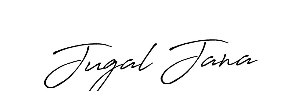 The best way (Antro_Vectra_Bolder) to make a short signature is to pick only two or three words in your name. The name Jugal Jana include a total of six letters. For converting this name. Jugal Jana signature style 7 images and pictures png