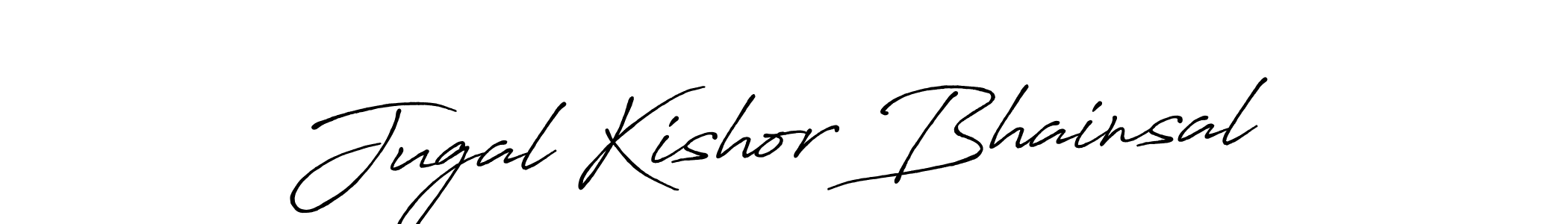 Also we have Jugal Kishor Bhainsal name is the best signature style. Create professional handwritten signature collection using Antro_Vectra_Bolder autograph style. Jugal Kishor Bhainsal signature style 7 images and pictures png