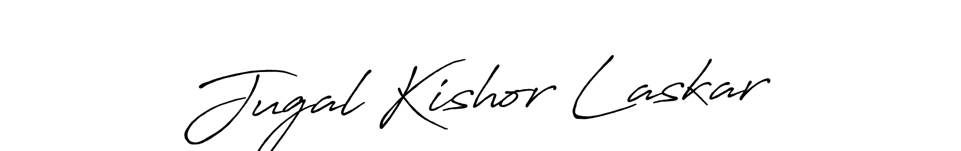 Similarly Antro_Vectra_Bolder is the best handwritten signature design. Signature creator online .You can use it as an online autograph creator for name Jugal Kishor Laskar. Jugal Kishor Laskar signature style 7 images and pictures png