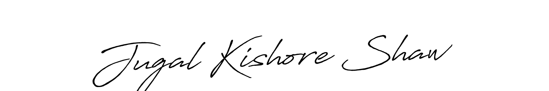 Also we have Jugal Kishore Shaw name is the best signature style. Create professional handwritten signature collection using Antro_Vectra_Bolder autograph style. Jugal Kishore Shaw signature style 7 images and pictures png