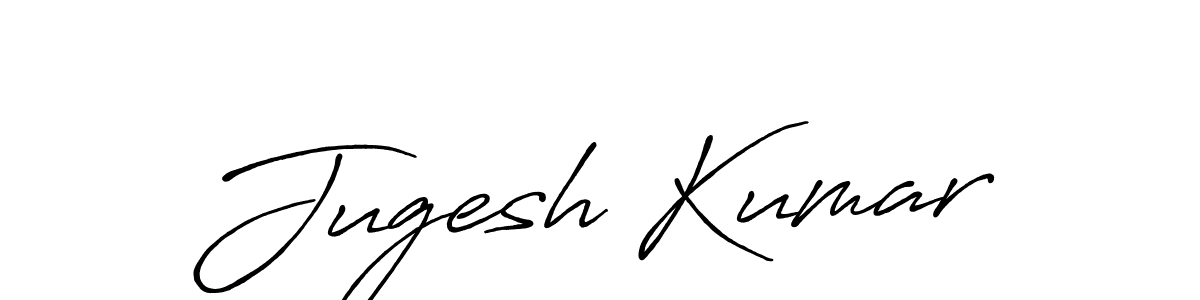 Create a beautiful signature design for name Jugesh Kumar. With this signature (Antro_Vectra_Bolder) fonts, you can make a handwritten signature for free. Jugesh Kumar signature style 7 images and pictures png