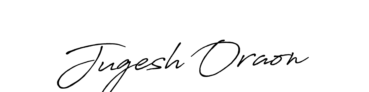 Jugesh Oraon stylish signature style. Best Handwritten Sign (Antro_Vectra_Bolder) for my name. Handwritten Signature Collection Ideas for my name Jugesh Oraon. Jugesh Oraon signature style 7 images and pictures png