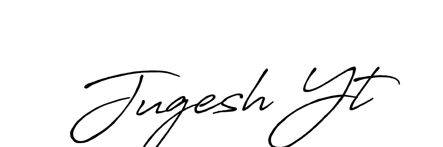 Jugesh Yt stylish signature style. Best Handwritten Sign (Antro_Vectra_Bolder) for my name. Handwritten Signature Collection Ideas for my name Jugesh Yt. Jugesh Yt signature style 7 images and pictures png