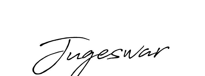 Make a beautiful signature design for name Jugeswar. With this signature (Antro_Vectra_Bolder) style, you can create a handwritten signature for free. Jugeswar signature style 7 images and pictures png