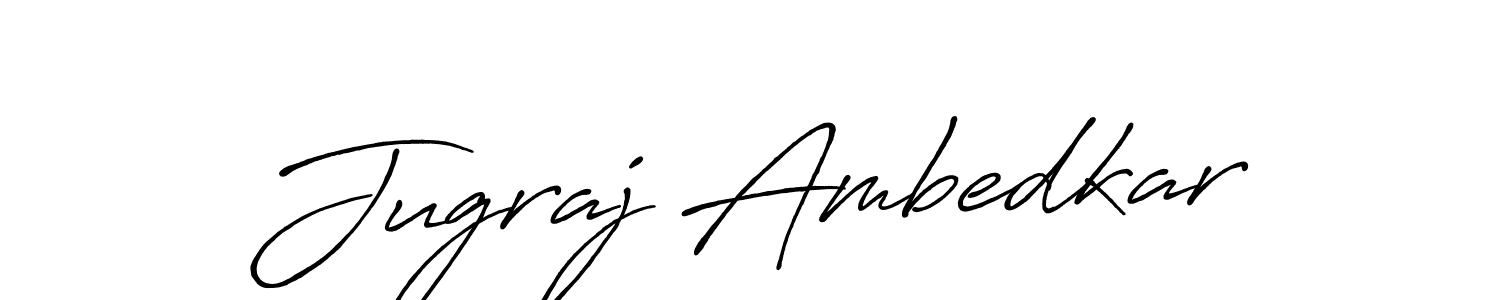Design your own signature with our free online signature maker. With this signature software, you can create a handwritten (Antro_Vectra_Bolder) signature for name Jugraj Ambedkar. Jugraj Ambedkar signature style 7 images and pictures png