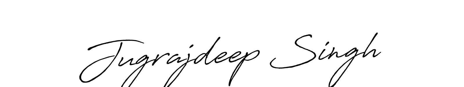 How to make Jugrajdeep Singh name signature. Use Antro_Vectra_Bolder style for creating short signs online. This is the latest handwritten sign. Jugrajdeep Singh signature style 7 images and pictures png