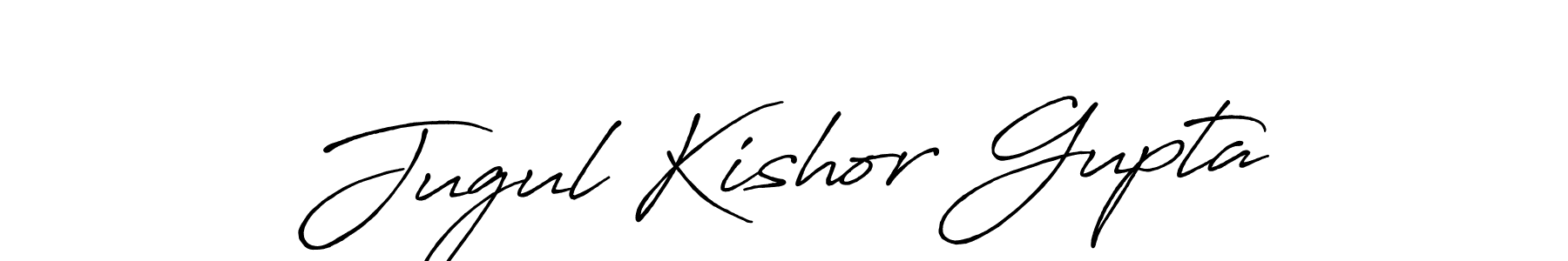 Also we have Jugul Kishor Gupta name is the best signature style. Create professional handwritten signature collection using Antro_Vectra_Bolder autograph style. Jugul Kishor Gupta signature style 7 images and pictures png