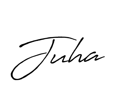 Juha stylish signature style. Best Handwritten Sign (Antro_Vectra_Bolder) for my name. Handwritten Signature Collection Ideas for my name Juha. Juha signature style 7 images and pictures png