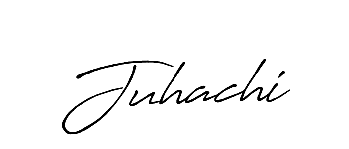 Juhachi stylish signature style. Best Handwritten Sign (Antro_Vectra_Bolder) for my name. Handwritten Signature Collection Ideas for my name Juhachi. Juhachi signature style 7 images and pictures png