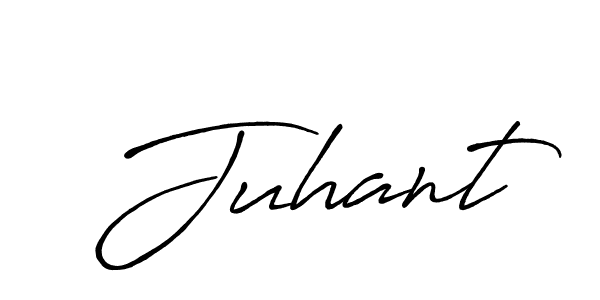 Create a beautiful signature design for name Juhant. With this signature (Antro_Vectra_Bolder) fonts, you can make a handwritten signature for free. Juhant signature style 7 images and pictures png