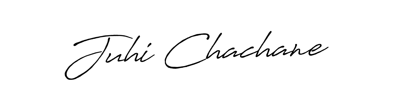 Make a short Juhi Chachane signature style. Manage your documents anywhere anytime using Antro_Vectra_Bolder. Create and add eSignatures, submit forms, share and send files easily. Juhi Chachane signature style 7 images and pictures png