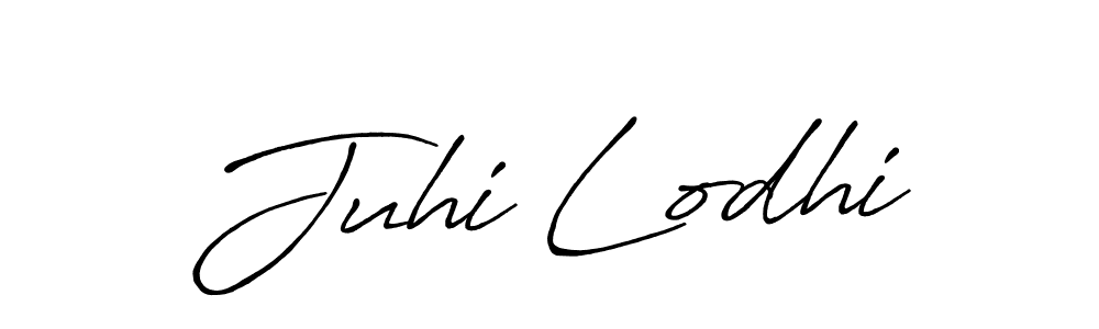 This is the best signature style for the Juhi Lodhi name. Also you like these signature font (Antro_Vectra_Bolder). Mix name signature. Juhi Lodhi signature style 7 images and pictures png