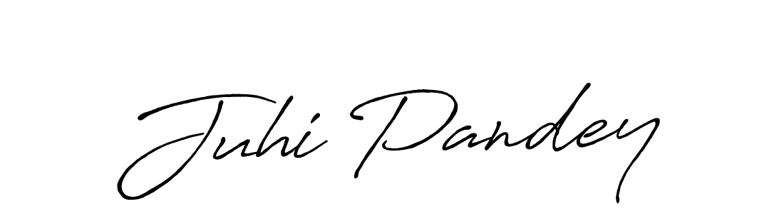 How to Draw Juhi Pandey signature style? Antro_Vectra_Bolder is a latest design signature styles for name Juhi Pandey. Juhi Pandey signature style 7 images and pictures png