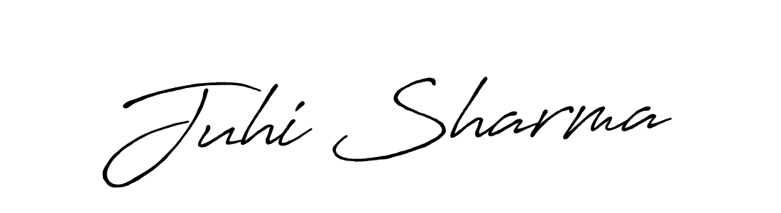 Make a beautiful signature design for name Juhi Sharma. With this signature (Antro_Vectra_Bolder) style, you can create a handwritten signature for free. Juhi Sharma signature style 7 images and pictures png