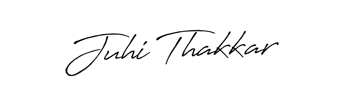 How to Draw Juhi Thakkar signature style? Antro_Vectra_Bolder is a latest design signature styles for name Juhi Thakkar. Juhi Thakkar signature style 7 images and pictures png