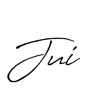 Also we have Jui name is the best signature style. Create professional handwritten signature collection using Antro_Vectra_Bolder autograph style. Jui signature style 7 images and pictures png