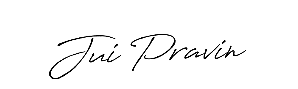 How to Draw Jui Pravin signature style? Antro_Vectra_Bolder is a latest design signature styles for name Jui Pravin. Jui Pravin signature style 7 images and pictures png