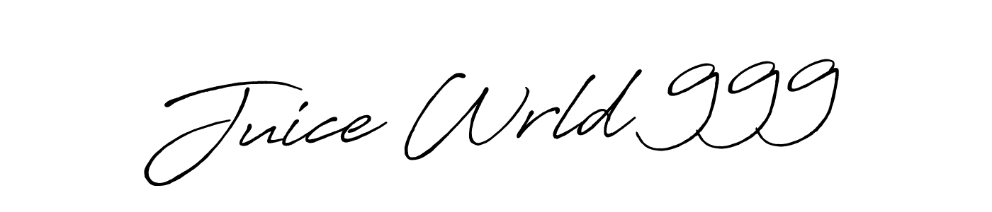 Make a beautiful signature design for name Juice Wrld 999. With this signature (Antro_Vectra_Bolder) style, you can create a handwritten signature for free. Juice Wrld 999 signature style 7 images and pictures png