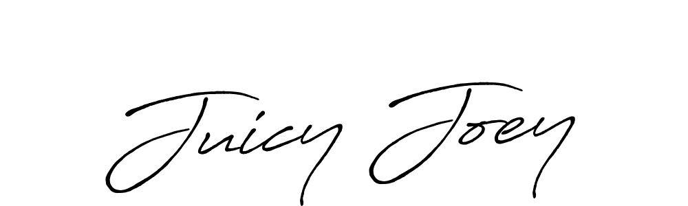 Juicy Joey stylish signature style. Best Handwritten Sign (Antro_Vectra_Bolder) for my name. Handwritten Signature Collection Ideas for my name Juicy Joey. Juicy Joey signature style 7 images and pictures png