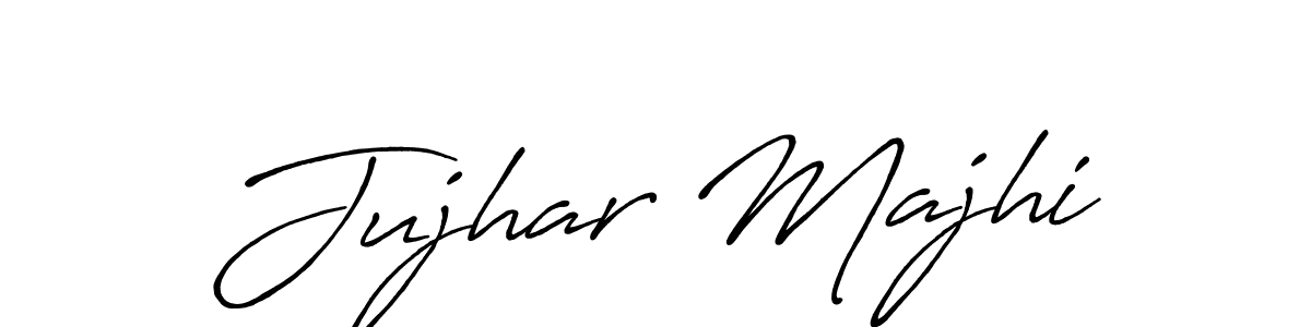 Design your own signature with our free online signature maker. With this signature software, you can create a handwritten (Antro_Vectra_Bolder) signature for name Jujhar Majhi. Jujhar Majhi signature style 7 images and pictures png