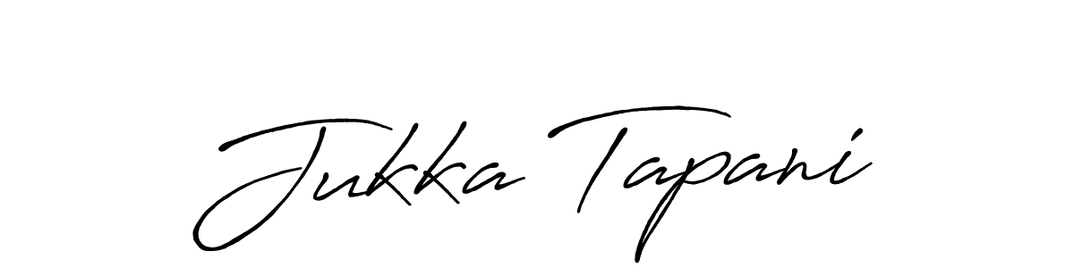 Create a beautiful signature design for name Jukka Tapani. With this signature (Antro_Vectra_Bolder) fonts, you can make a handwritten signature for free. Jukka Tapani signature style 7 images and pictures png