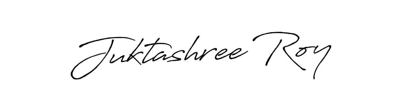 Design your own signature with our free online signature maker. With this signature software, you can create a handwritten (Antro_Vectra_Bolder) signature for name Juktashree Roy. Juktashree Roy signature style 7 images and pictures png