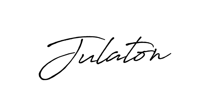 Julaton stylish signature style. Best Handwritten Sign (Antro_Vectra_Bolder) for my name. Handwritten Signature Collection Ideas for my name Julaton. Julaton signature style 7 images and pictures png