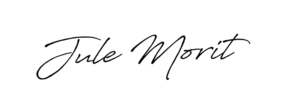 Design your own signature with our free online signature maker. With this signature software, you can create a handwritten (Antro_Vectra_Bolder) signature for name Jule Morit. Jule Morit signature style 7 images and pictures png