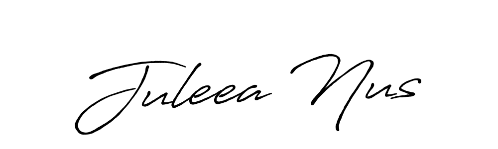 You should practise on your own different ways (Antro_Vectra_Bolder) to write your name (Juleea Nus) in signature. don't let someone else do it for you. Juleea Nus signature style 7 images and pictures png