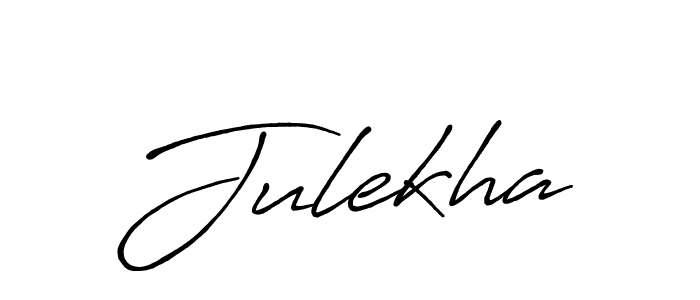 Design your own signature with our free online signature maker. With this signature software, you can create a handwritten (Antro_Vectra_Bolder) signature for name Julekha. Julekha signature style 7 images and pictures png
