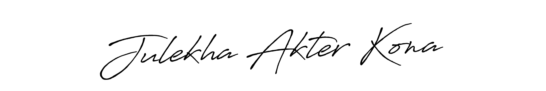 This is the best signature style for the Julekha Akter Kona name. Also you like these signature font (Antro_Vectra_Bolder). Mix name signature. Julekha Akter Kona signature style 7 images and pictures png