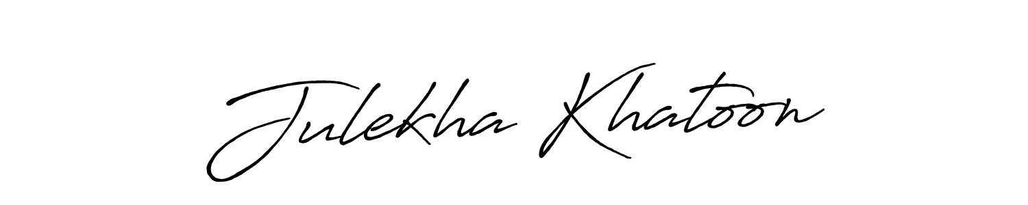 This is the best signature style for the Julekha Khatoon name. Also you like these signature font (Antro_Vectra_Bolder). Mix name signature. Julekha Khatoon signature style 7 images and pictures png