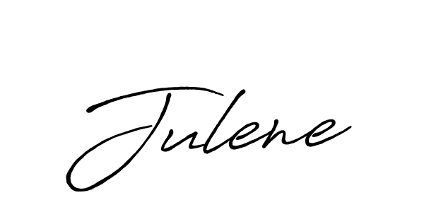 You should practise on your own different ways (Antro_Vectra_Bolder) to write your name (Julene) in signature. don't let someone else do it for you. Julene signature style 7 images and pictures png