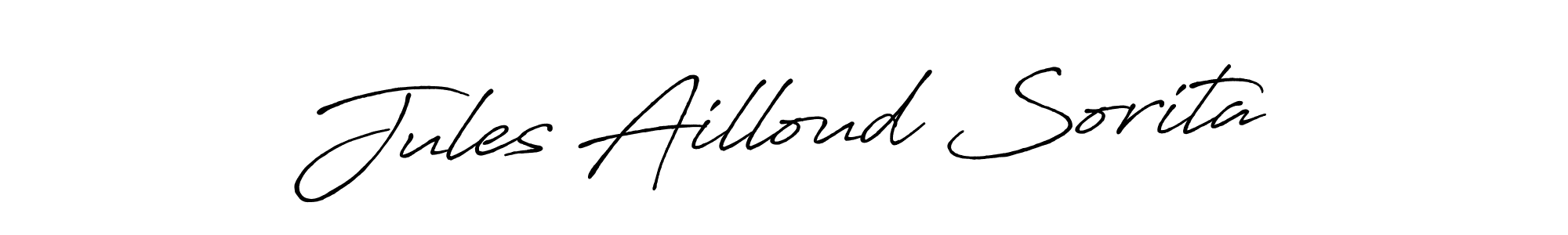 Design your own signature with our free online signature maker. With this signature software, you can create a handwritten (Antro_Vectra_Bolder) signature for name Jules Ailloud Sorita. Jules Ailloud Sorita signature style 7 images and pictures png