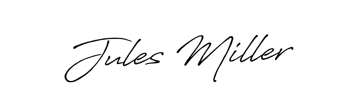 It looks lik you need a new signature style for name Jules Miller. Design unique handwritten (Antro_Vectra_Bolder) signature with our free signature maker in just a few clicks. Jules Miller signature style 7 images and pictures png