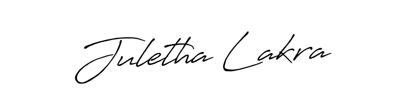 Also You can easily find your signature by using the search form. We will create Juletha Lakra name handwritten signature images for you free of cost using Antro_Vectra_Bolder sign style. Juletha Lakra signature style 7 images and pictures png