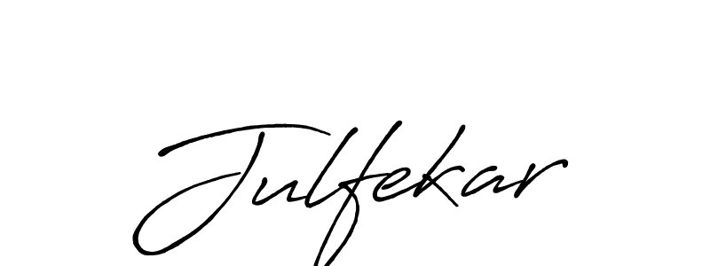 How to make Julfekar signature? Antro_Vectra_Bolder is a professional autograph style. Create handwritten signature for Julfekar name. Julfekar signature style 7 images and pictures png