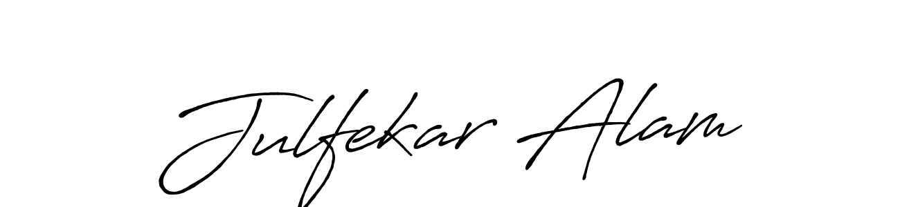 It looks lik you need a new signature style for name Julfekar Alam. Design unique handwritten (Antro_Vectra_Bolder) signature with our free signature maker in just a few clicks. Julfekar Alam signature style 7 images and pictures png