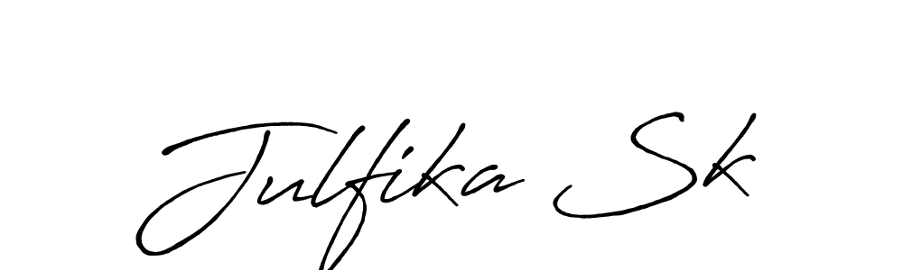 It looks lik you need a new signature style for name Julfika Sk. Design unique handwritten (Antro_Vectra_Bolder) signature with our free signature maker in just a few clicks. Julfika Sk signature style 7 images and pictures png