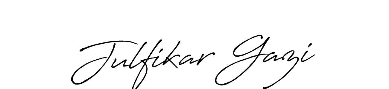 The best way (Antro_Vectra_Bolder) to make a short signature is to pick only two or three words in your name. The name Julfikar Gazi include a total of six letters. For converting this name. Julfikar Gazi signature style 7 images and pictures png