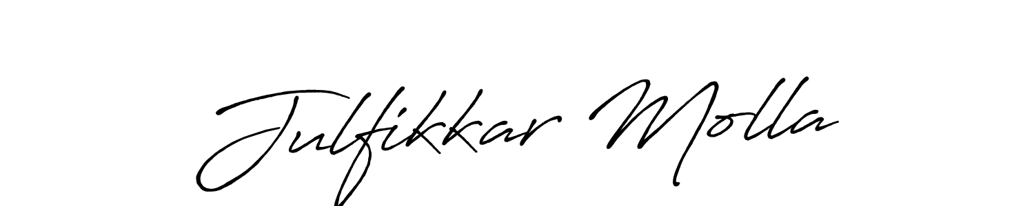 You should practise on your own different ways (Antro_Vectra_Bolder) to write your name (Julfikkar Molla) in signature. don't let someone else do it for you. Julfikkar Molla signature style 7 images and pictures png